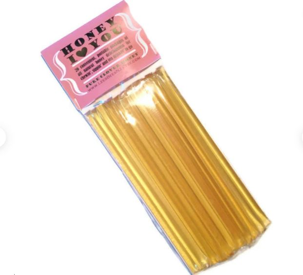 Clover Honey Sticks Straws - Honey from a Beekeeper